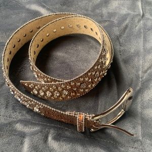 Guess brown leather belt